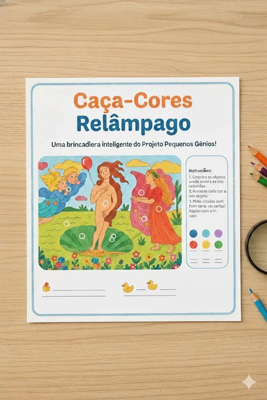 Conteúdo do Projeto Pequenos Génios - Slide 1